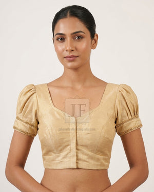 How to Style a Golden Shimmer Silk Saree Blouse for Every Occasion
