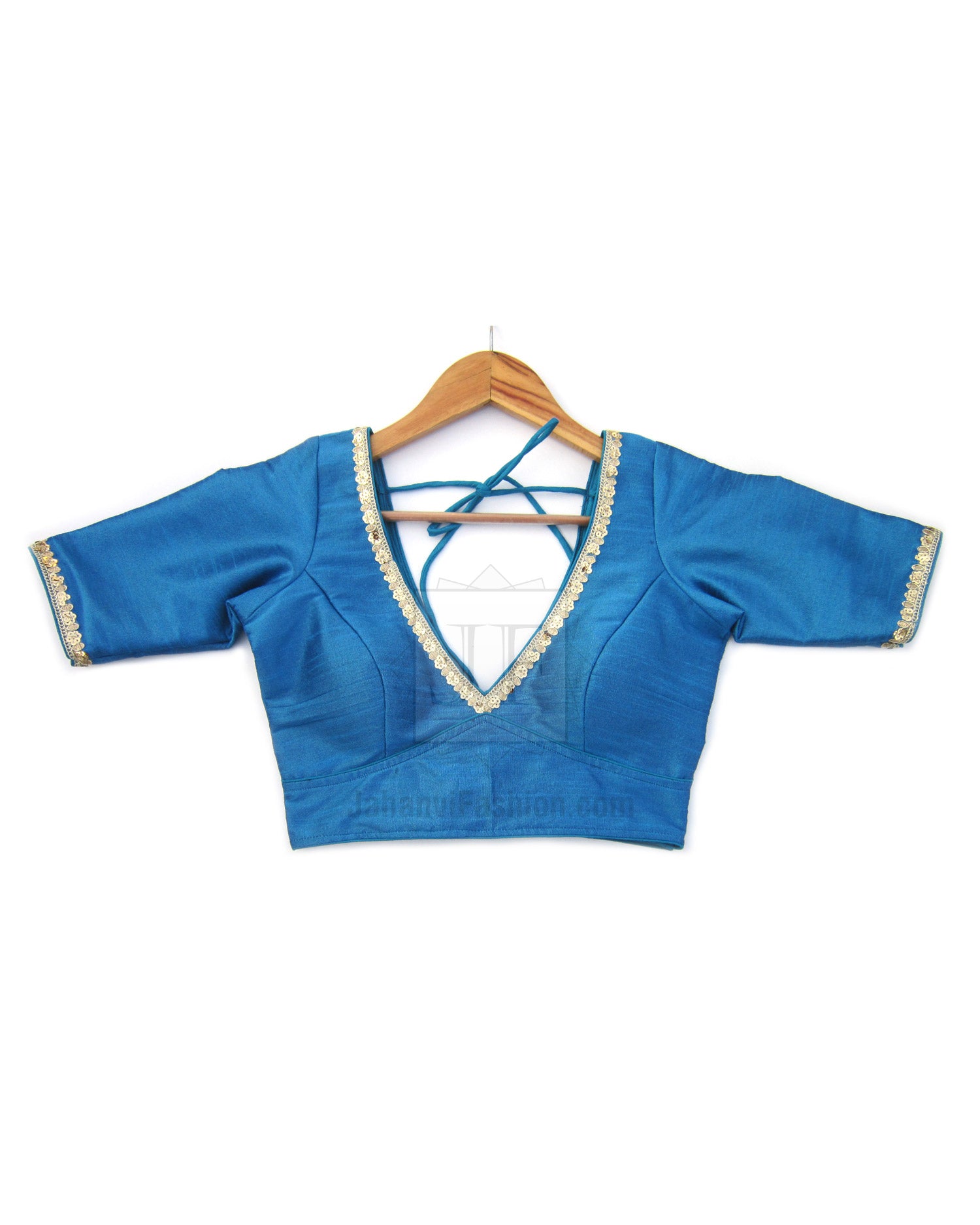 Designer Saree Blouse: V-Neck, Wedding & Bridal Style