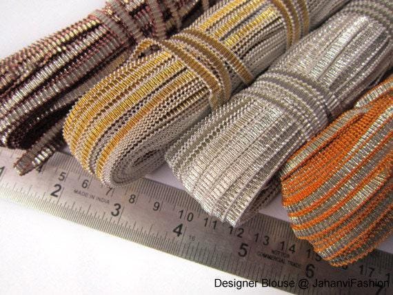 Gota Trim Indian Decorative Ribbon- Used for Home Decoration, Wall Hangings, Gift Wrapping