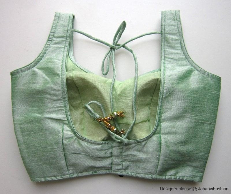 Wide Round Neck Saree Blouse: Made to Order, Comfortable Fit