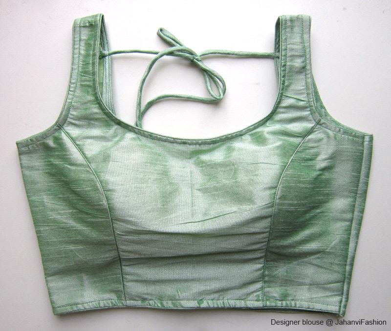 Wide Round Neck Saree Blouse: Made to Order, Comfortable Fit