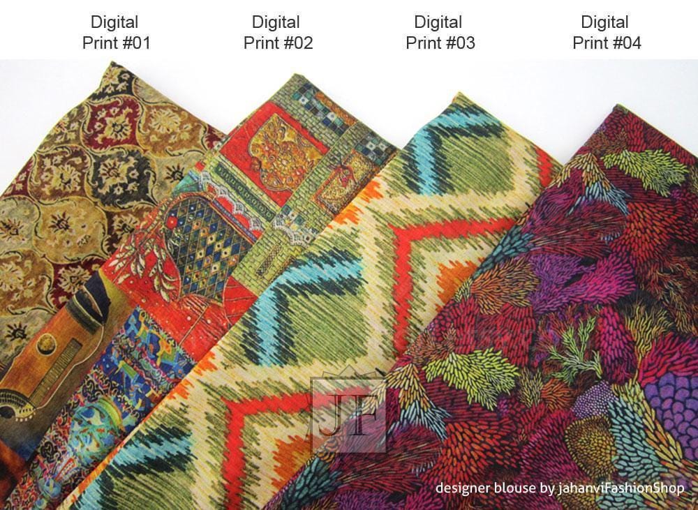 Multicolor Silk Saree Blouse: Backless, Boat Neck, Custom Fit