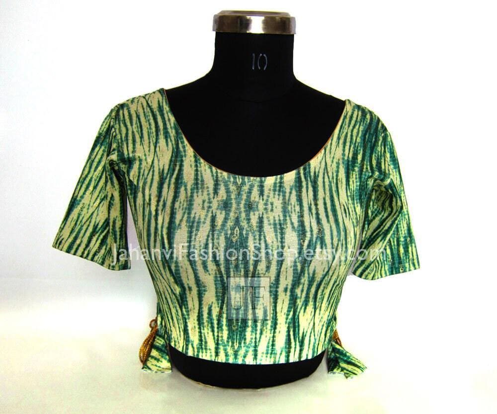 Stretchable Saree Blouse- Free Size Indian Dance Choli Top -XL, XXL