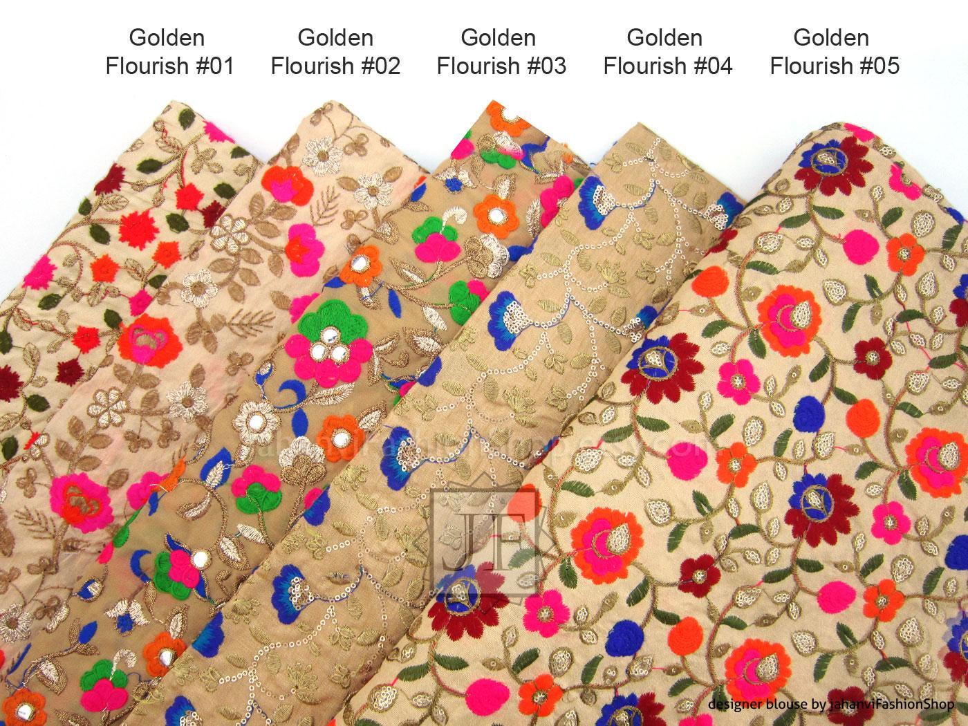Off-Shoulder Embroidered Saree Blouse: Readymade Bridal Top