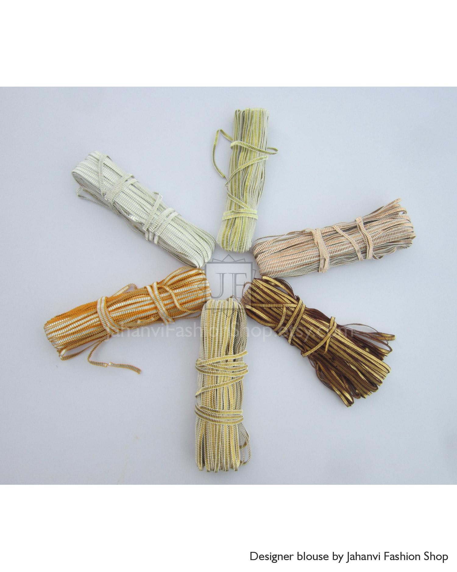 Gota Trim Indian Decorative Ribbon: Used for Home Decoration, Wall Hangings, Gift Wrapping