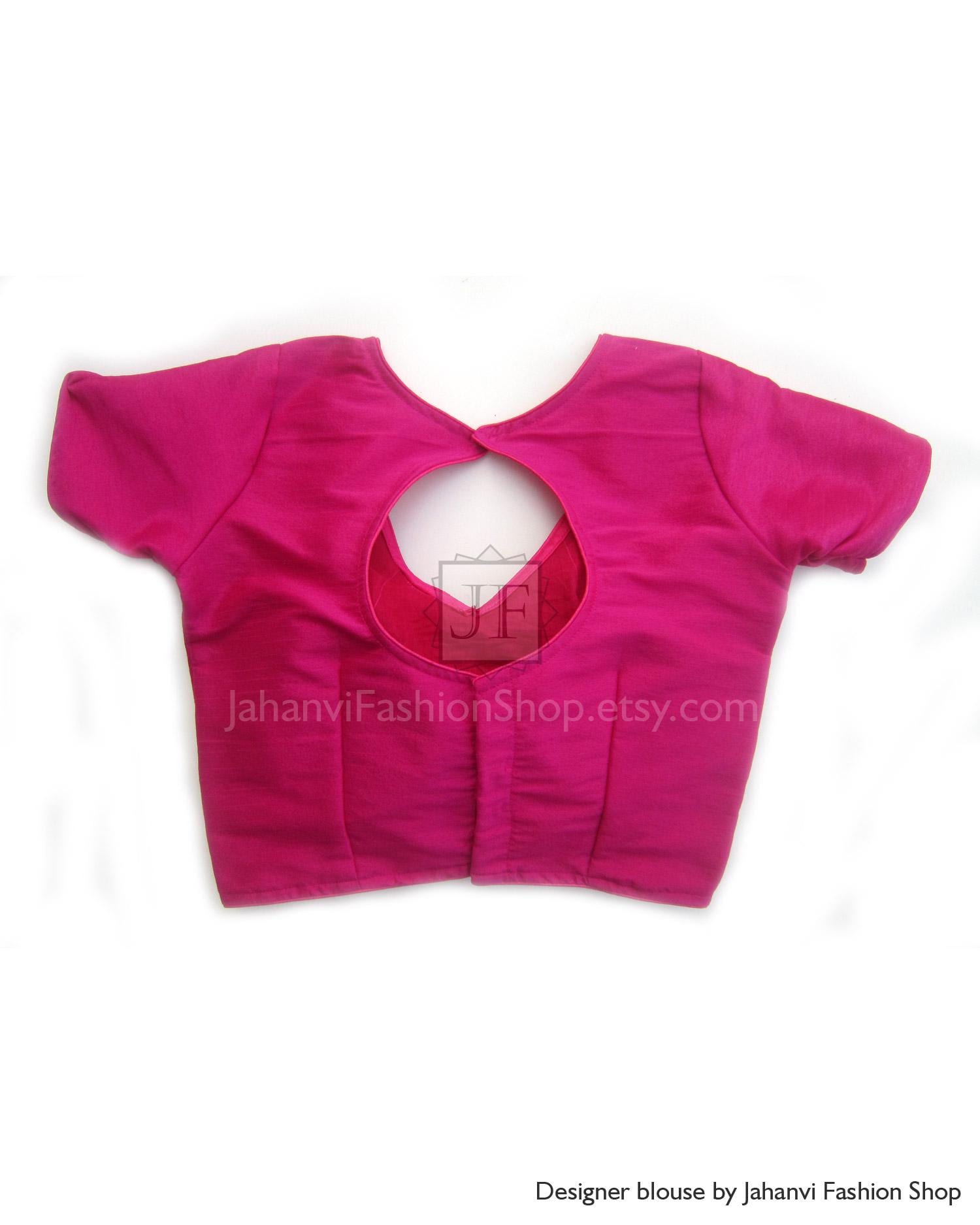 Back Hole with Saree Blouse: Parry Wear, Wedding Custom Made Crop Top