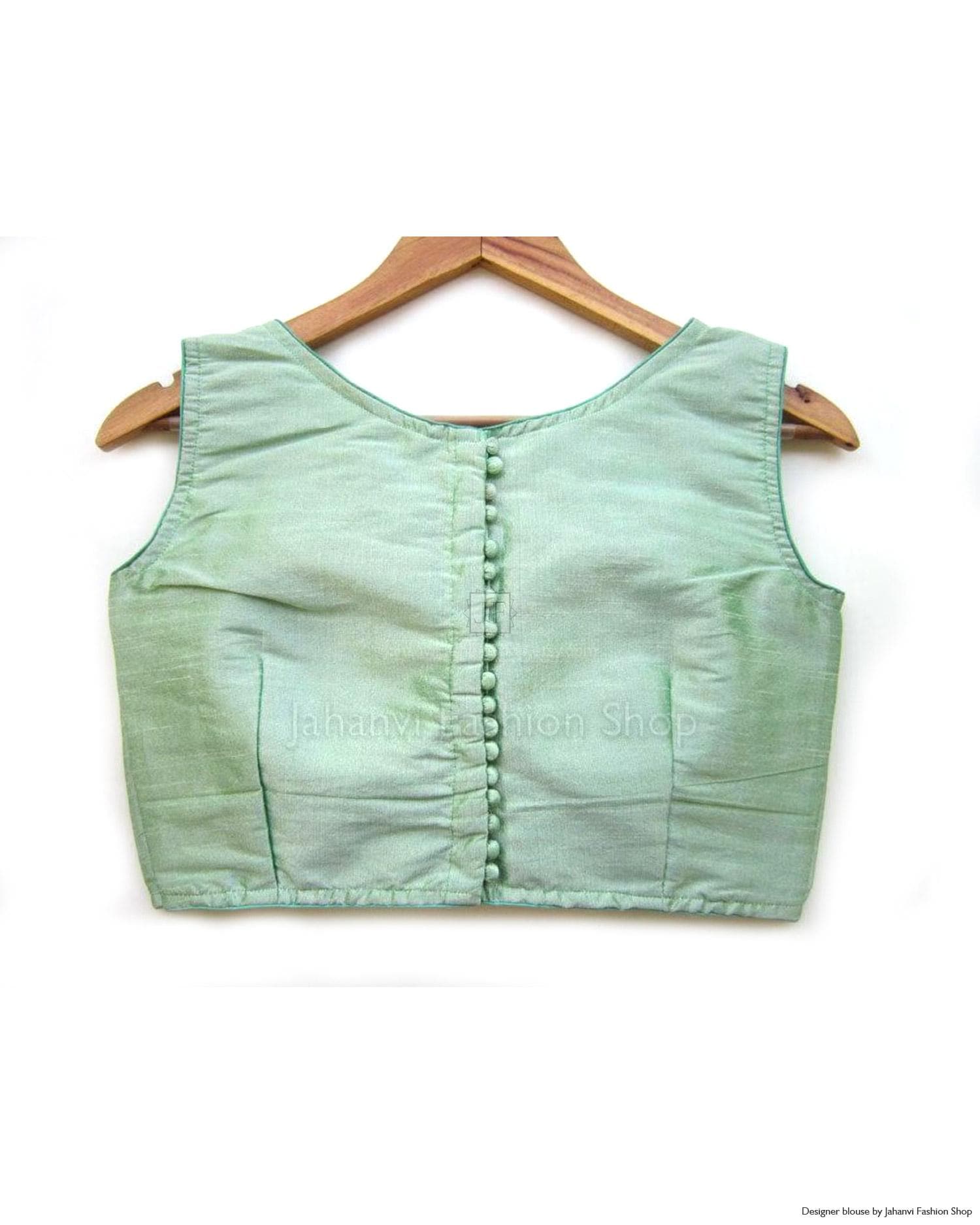 Wedding Saree Blouse: Sleeveless Brocade - Padded, Ready to Wear
